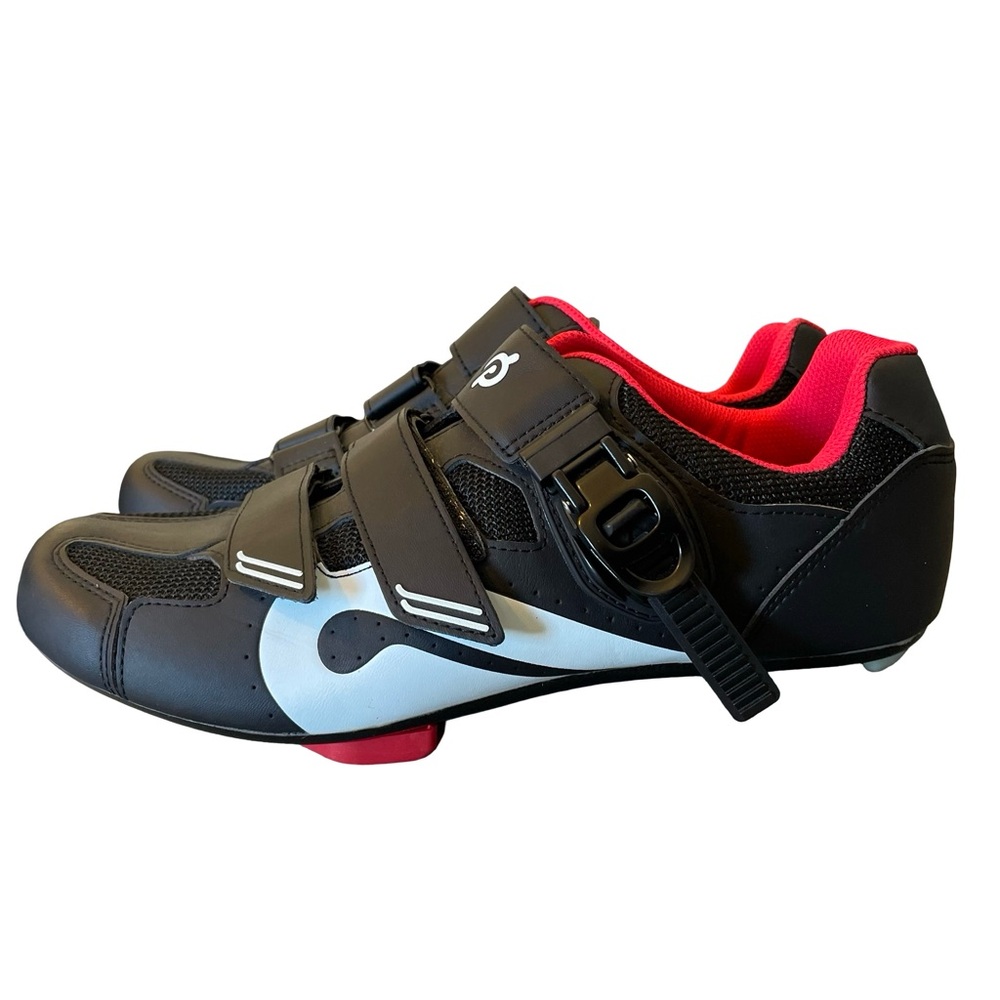 Peloton Cycling Shoes w Cleats – Black/White Size 43 EU Women’s 12 / Men’s 10